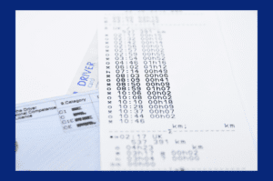 Driving licence and tachograph printout